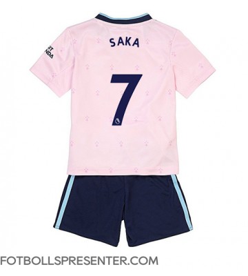 Arsenal Bukayo Saka #7 Tredje tröja Barn 2022-23 Kortärmad (+ korta byxor)